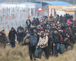 Мигранты и белорусские военные бросают камни в польских пограничников — Минобороны Польши