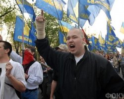 В День победы во Львове не обошлось без потасовки