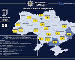 Открыто 56 уголовных производств из-за нарушений на выборах, – МВД
