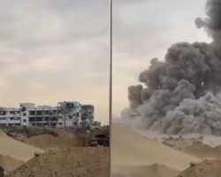 Через 2 дні після захоплення: ЦАХАЛ підірвав парламент ХАМАС у Секторі Гази, — ЗМІ (відео)