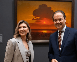 Олена Зеленська в нюдовому костюмі-трійці відвідала Метрополітен-музей (фото)