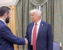 "Молодой, привлекательный парень": Дональд Трамп встретился с новым президентом Сирии