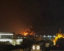 У Сизрані та Краснодарі в Росії палають НПЗ після нічної атаки безпілотників (відео)