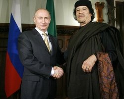 Россия защищает режим Каддафи, - немецкая газета