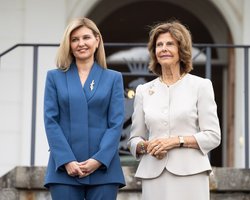 Образ Олени Зеленської на зустрічі з королевою Швеції