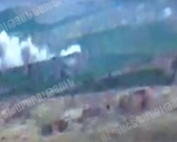 Армения опубликовала видео танковой битвы в Нагорном Карабахе