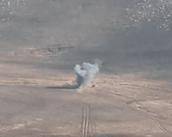 Минобороны Армении показало видео уничтожения азербайджанской военной техники