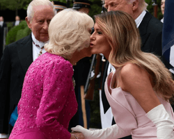 Королева Камілла і Меланія Трамп приголомшили розкішними образами у Білому домі (фото)