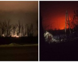 Пылают резервуары: в Самарской области РФ дроны атаковали газоперерабатывающий завод, на месте масштабный пожар (видео)