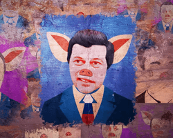 Протесты в Тбилиси: грузины начали использовать карикатуры на политиков и намекнули на РФ (фото)