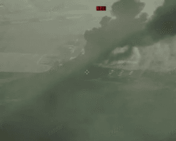 Масштабный пожар с детонацией: ВСУ поразили ракетами ATACMS и SCALP склад "Шахедов" в Донецком аэропорту