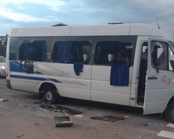 Под Харьковом расстреляли автобус с активистами движения "Патриоты - За Жизнь"