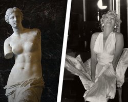 Венера Милосская и Мэрилин Монро: греческая статуя делала руками то же, что и секс-символ США