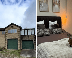 "Ми збожеволіли": пара з Британії перетворила занедбаний автосалон на будинок мрії (фото)