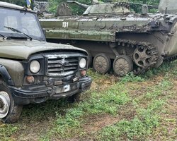 ГБР обнаружили запасной командный пункт ВС РФ в Балаклее c боеприпасами и техникой (фото)