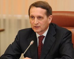 Нарышкин: В России не имеют претензий на украинскую землю