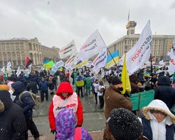 На Майдан Независимости вышли ФОПы с акцией протеста