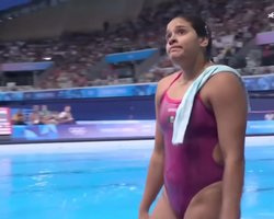 Антирекорд Олимпиады: спортсменка из Мексики завоевала ноль очков на прыжках в воду (видео)