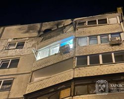 Росіяни під час перемир'я вдарили "Шахедом" по дев'ятиповерхівці у Харкові: є постраждалі