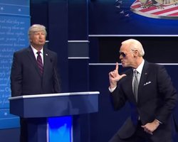 Алек Болдуин и Джим Керри  спародировали дебаты Байдена и Трампа