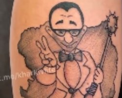 "Кернвир": еще один харьковчанин сделал тату с Кернесом (видео)
