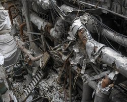 ЗС РФ атакували одну з українських ТЕЦ: з'явилися кадри руйнувань всередині об'єкта (фото)