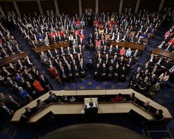 "Соблюдайте порядок": конгрессменов США заставили убрать украинские флаги (фото)