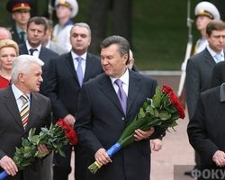 Янукович, Азаров и Литвин отпразднуют День Победы на Крещатике