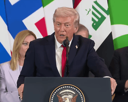 "Третьей мировой не произойдет": Трамп подписал соглашение о прекращении огня в Газе (видео)