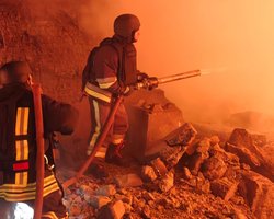 Возник пожар: россияне атаковали беспилотниками энергетическую инфраструктуру Одесской области (фото)