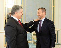 Порошенко: Следующая цель – проведение матча Суперкубка УЕФА