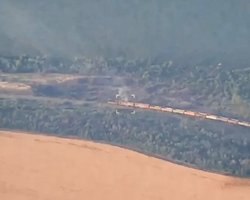 Два підриви за тиждень: ГУР спинило потяг з боєприпасами ЗС РФ у Запорізькій області (відео)