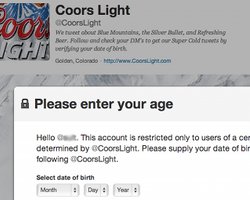 В Twitter появились аккаунты с возрастным ограничением