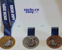 В России представили медали Олимпиады в Сочи