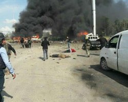 Обнародовано видео последствий вчерашнего теракта в Алеппо