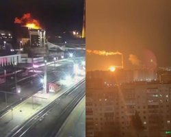 Дрони атакували місто Орел у Росії: очевидці повідомляють про "приліт" по місцевій ТЕЦ (фото, відео)