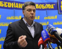 Тягнибок: Власть грубо подделывает результаты выборов в Раду