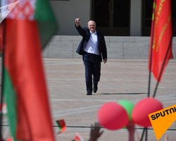 "Очистил Минск от бандитов". Лукашенко выступил в столице на собственном митинге