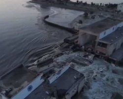 Уходит по 5 см в час: уровень воды в Каховском водохранилище упал до 9,35 метров