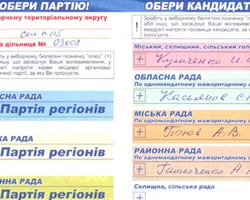 Выборы: Партия регионов указывает, за кого нужно голосовать 