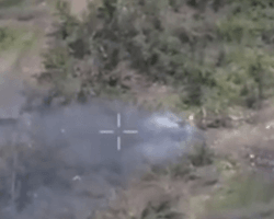 Пограничники применили минометы и уничтожили российский транспорт в районе Бахмута (видео)