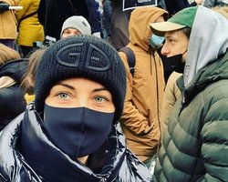 В Москве на митинге задержали Юлию Навальную (фото, видео)