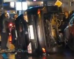 ДТП в Киеве: Автомобиль Левка Лукьяненко протаранил Lexus