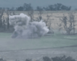 Львовские десантники уничтожили вражескую БМД в районе Бахмута (видео)