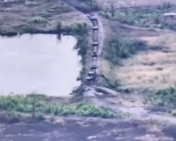 Ехал штурмовать Авдеевку: украинский мост помог ВСУ и ликвидировал российский танк (видео)