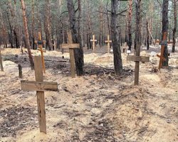 "Новая Буча": у Путина назвали враньем сообщения о зверствах войск РФ в Изюме