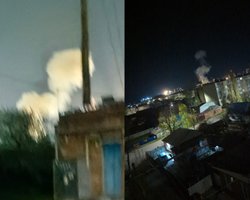 Краснодарський край РФ атакували дрони: спалахнула пожежа у районі морського порту (відео)