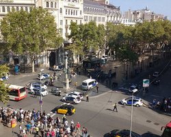 В Барселоне фура въехала в толпу: десятки раненых