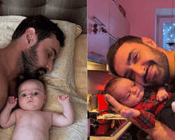 Козловский показал сына Оскара во второй день рождения (фото)