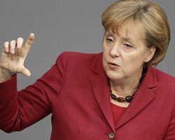 Меркель назвала "ростками" инициативу Кремля по миротворцам в Донбассе